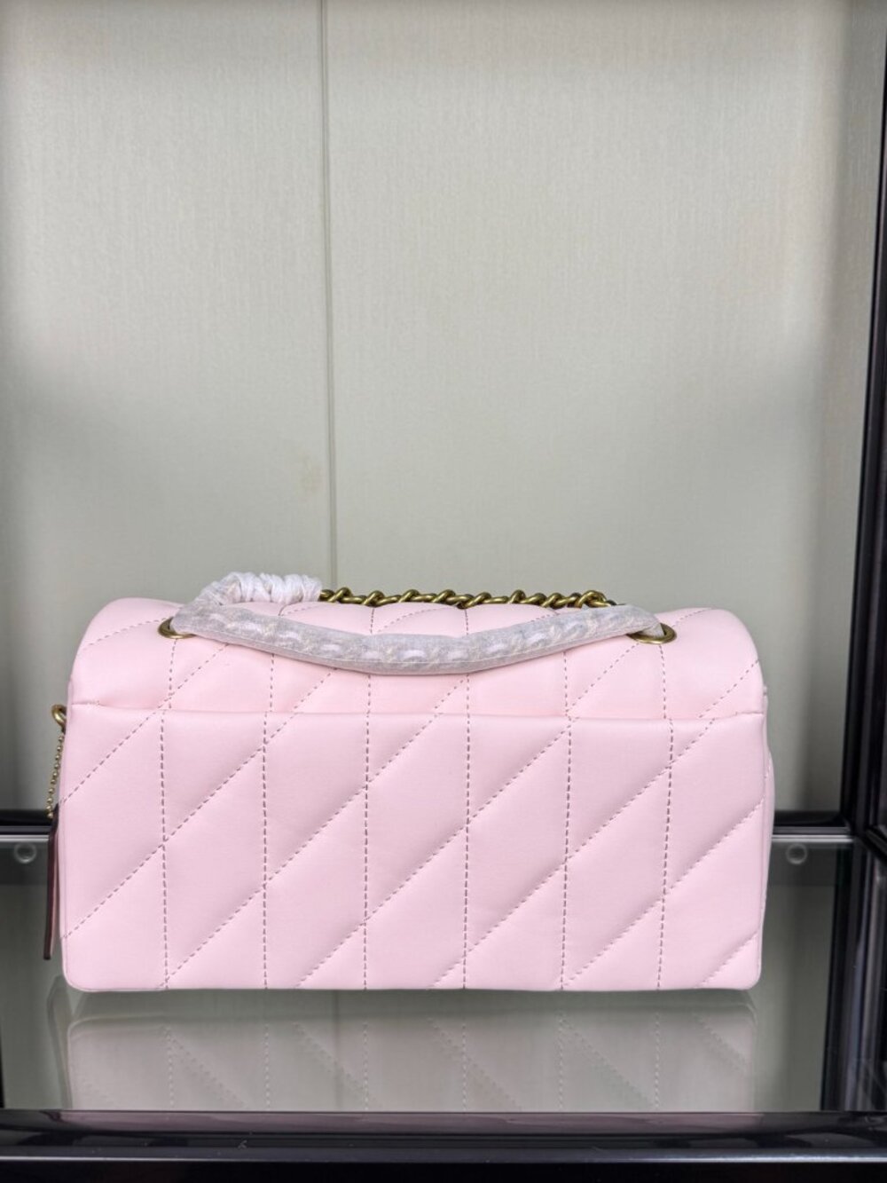 Coach Tabby Shoulder Bag 26 With Pillow Quilting in Brass Flower Pink - Picture 2 of 6